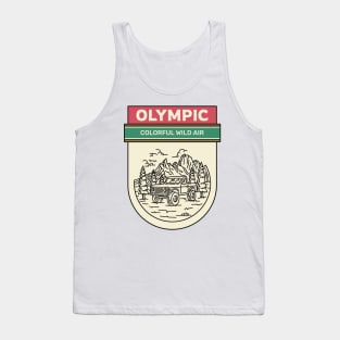 Olympic National Park Camping Hiking Outdoors Outdoorsman Tank Top